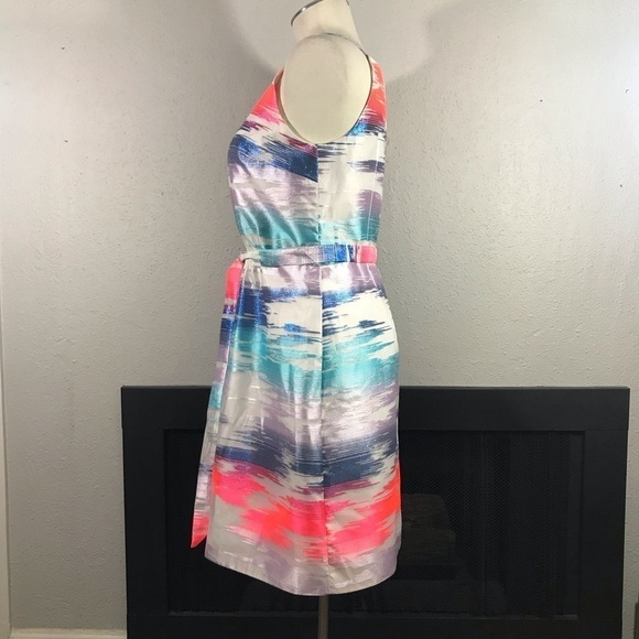 Sasha Drake Bright Square Neck Sleeveless Dress - Picture 2 of 11